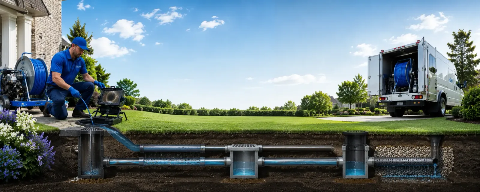 Outdoor drain cleaning information for Rome, OH